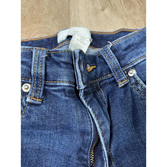 H&M Women's High Waist 8 Skinny Jeans Blue Stretch Denim‎ 99% Cotton Casual Y2K - Picture 7 of 10